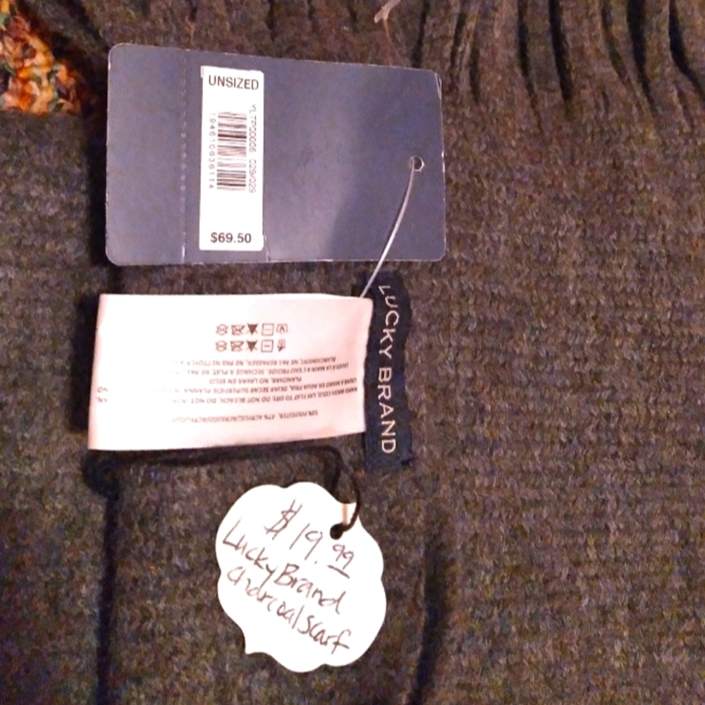 Scarf Charcoal gray lucky you brand